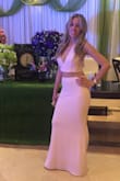 This beautiful crop too dress is gorgeous. Although the top runs a bit large and the skirt is quite long, if you get it altered to your size it looks fantastic ! - Maria G.