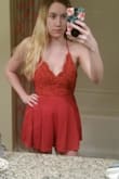 I am 5'6 and 130 lbs - and carry most of my weight in my stomach & hips. I needed a medium for this reason, and after trying it on, the medium fit my waist/stomach perfectly. However, the top of the romper was very loose and kind of opened up whenever you bent over. You can't wear a bra with this, and I was totally exposed unless I was standing straight up. Also, the bottom fabric wrinkles VERY easily. I steamed the romper, and after sitting down for 5 minutes, the crotch/butt area had wrinkles, which didn't look cute. I had to return unfortunately. - Lindsey A.