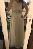 This dress was incredible quality, much better quality than I had imagined. It fits like a glove! If I was any bigger though, i might be uncomfortable in a small. The length is perfect for me to wear heels but it would be too long for flats. My favorite part is that I can wear a regular bra with it with no problem! It's not see-through at all. I definitely recommend getting this dress if you're on the fence, I couldn't be more ecstatic with it and I'm usually pretty critical! - Brandi S.