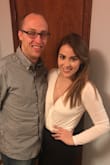 It's a cute bodysuit that is generally true to size. The front is supposed to be low, but it is VERY loose. Without double-sided tape, I wouldn't be able to wear this because it will blouse completely open. But with fashion tape, it's perfect. - Anna L.