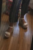This was my first pair of platform sandals so I was hesitant to purchase but I'm so glad I did! Very comfortable and easy to walk in! - Carly I.