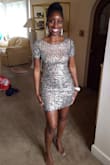 The dress looks fabulous on. The online pictures don't do it justice. - Beverlin H.