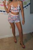 This set was PERFECT for my party. I got so many compliments on this outfit. The tie up back was cute and made it comfy! Highly suggest for a summer party or vacation with a tan! - Anna N.