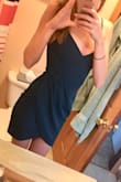Fits perfectly! I absolutely love this color and material! Love everything about this dress! - Colleen G.