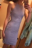 Perfectly snug fitting dress! Perfect length, color! Obsessed. - Colleen G.