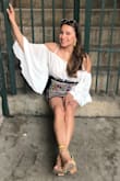 Skirt does get a little loose as the day goes by and you wear it in but still looks great. I got a ton of compliments on it. - Brenda H.