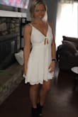 I bought this on sale and absolutely love it. I have been looking for something to wear to my bridal shower and this might just be it. I love that even if you get a little bigger you can adjust it with the tie! Lulus is my go to!! I tried it in as soon as I got home from work!!! - Carie D.