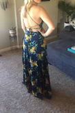 I read that this dress is tight on the rib cage and so I ordered a medium. It was too long and a little too big. It is a beautiful dress and very well made, highly recommend. - Katie H.