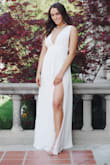 Debated on buying a dress offline and was so scared while opening the package but I fell in love right away! Great quality and true to size! Shopping was fast as well, great choice if you're going for a more simple prom look! - Blayne N.