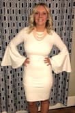I was worried about this dress fitting since it's form fitting, but it fit perfectly! I ordered a Medium! The quality is awesome - thick material and not see through! I'd order it again! - Trinity H.