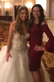 This dress was perfect for a fall wedding. I got many compliments. The material is thick and the dress looks expensive. It's very form fitting, and after some food and drinks, you could definitely see a food belly. - Cristina T.