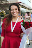 I love this dress. The material is much more high quality than I expected on the material. It's thick but stretches well. The red is also very pretty; it's a good mix without being overly vibrant.  I wore it to my pinning ceremony and got so many compliments on it! I snatched it while on sale too and couldn't be happier! - Jessie W.