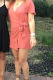 This dress fits very well and is super cute! Can be dressed up or dressed down! - Aubrie C.