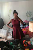 This is the best dress I've ever gotten! It looks exactly like the picture it is so cute!! The back is really pretty and it almost goes up to my knees. - Mary J.