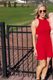 Love this dress & its simplicity; runs a little short, but on my 5'2" frame it was still appropriate enough for a wedding. - YULIA M.