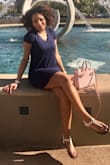This dress is a staple. My job is pretty casual so I am able to wear this to the office with a denim jacket and sandals. It is not that short on me nor is it too long. Perfect length. Perfect for dates, work, shopping, etc. - Amber J.