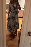 I love love love this dress.  It flatters my curves and is very comfortable.  I have odd dimensions and my breasts don't match the rest of my body.  So my bust was a little too much in this dress.  If I were to get a bigger size it wouldn't fit properly on the rest of my body.  So I plan on just pinning or taping the busy closed so I don't spill out.  But seriously such a great dress and great quality. - Lauren M.