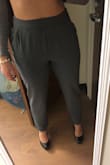 Usually I order a small in dresses and shirts but I had never ordered pants so I went for a medium and loved the fit. It fits my waist perfectly and I have a bigger booty that didn't get smashed. Definitely looks great with my business clothes! - Gaby M.