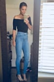 I love this top. It is comfy and sits perfectly off the shoulder without rising up. Hope they come out with more colors! Will plan on buying more! - Jennifer D.