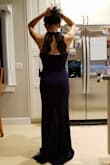 It's way too long for me, but I'll just hem it. I picked this as a bridesmaid dress. It's a nice thick fabric that smooths out one's shape. My main complaint is how fragile the lace attachment to the rest of the dress is. - Sabrina L.