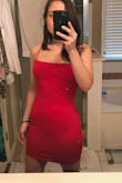 I love this dress; it fits like a glove. It's really sexy on its own, but can be dressed down with a cardigan or a jean jacket. There's a slip on the bottom half so you get a little more support and there's no worry that it'll be see-through. Let me just mention that if you go bra-less, your nips will show if it's cold...so just be aware of that. You could easily just wear pasties if you're small-chested like I am. - Brittany D.