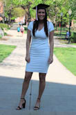 Wore this dress for my graduation and I loved every single piece of it. It fit so well and I got so many compliments on it. The zipper did not move while I walked around in it. - Erica S.