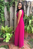 I wore this dress tonight and I absolutely loved it! It was a little loose on the top and a little longer so i had to altered. Other than that, it was perfect at the waist and the color was perfect! - Jeannie E.