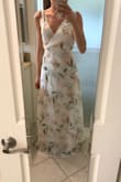 Love love love this dress. It fits perfectly! It's long, though, but nothing a pair of heels can't do. Would absolutely recommend it!!! It even cuter in person!!! - Rocio D.