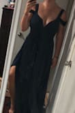 I was so excited to get this dress. It is beautiful and after seeing my measurements fit the largest size I had high hopes it would work. Sadly it is just won't zip at the bust line and so frustrating because it really would look great otherwise, just needed another inch. Even though I measured and ordered another dress with the same size and it fit perfect. - Kylie S.