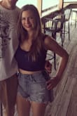 Cute. Comfy. Don't need a bra. Basic crop. It's sweater material so that's a tad odd to me. - Jennifer G.