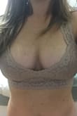 Super pretty. Makes your breasts look very flattering and cleavage. Super sexy looking. After wearing for a long time it starts to feel a bit chafing. 
I am a 34D / DD and the medium wasn't  tight. I am tiny just big cup sizes. The small is doable too but medium is best. - Jennifer G.