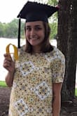 I wore this dress for my college graduation yesterday and I received many compliments. The color is bright and overall it's a really nice dress. It's a little snug in some areas but I still am happy with my purchase. - Sierra S.