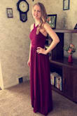 I loved the dress! It was simple yet elegant. I could wear different types of jewelry with it. It was very comfortable and the color was great with my skin tone. I was glad I could wear this dress to my last prom of high school. It was of good quality and good price. Thank you! - Nancy T.