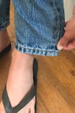 These are not what you would think when they say they are skinny jeans. I could fit almost another ankle of mine in the so called skinny ankle of the jeans. Super disappointing. Nice thick fabric and cute high rise. But since the fabric is so thick my butt looks very flat in these which it normally doesn't on other jeans but because of the little stretch it is not flattering. I would consider these closer to a straight leg. - Carina B.