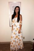 I wore this two piece maxi to my bridal shower and I got a lot of compliments! It was the perfect length! It feels very high quality and was a great purchase. - Megan W.