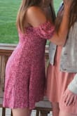 This dress is like a little princess dress. It can be dressed up or down and the sleeves make your arms look super flattering. It's the perfect length. I got the top altered a little tighter so it fits perfect with my strapless bra. - Alison V.