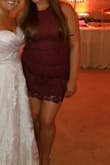 Such a beautiful dress. I bought it for a wedding and can't wait to wear it. Lighting doesn't show how beautiful the fabric or color is. - Samantha S.