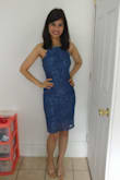 This dress is perfect for morning event. I wore this on my graduation and after reception. I got so many compliments. Best purchase ever. I didn't use the tummy tucker, there was a little muffin top but it didn't look too bad. In photos I sucked it in :P. I clubbed it with rose gold heels bought from Lulus only.
I was little scared of the low back but it looked classic too. Be mindful that with dress you need to buy the silicone bra or some other backless bra (transparent back strap doesn't work) which can be additional cost. I had to plan well before my graduation but it was worth it. - Akshita B.