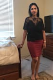 Awesome shirt, I love the outfit the skirt and the blouse are awesome I will wear for church, I don't see any stores outside here with the same style. - Marian M.