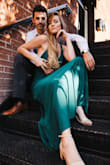 Amazing dress made from great material it's so comfy and so versatile. My bf ordered it for me for a wedding but we used it for a photo shoot as well and pics came out amazing. 10/10 would buy again. - Carrie S.