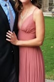 Beautiful dress and very comfortable all night. The only thing I had to get altered was the hem, which I usually expect when I buy dresses. I really loved that the straps were adjustable, so I did not need the top altered at all. Would love to buy other similar dresses for future events! - Danielle S.