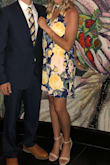 I wore this dress to a wedding at the end of May, got so many compliments. I ordered a M which was a little loose but it was comfortable! Loved it! - Stephanie N.