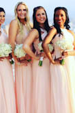 I wore this as a bridesmaid dress to my cousin's wedding. It was just lovely! Love how flowy the skirt is and how it fits on the waist, it's so flattering! - Alicia M.