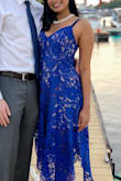 Wore this to an outside wedding. Super cute, airy (the weather was hot and the dress wasn't heavy), and fit very well. The only issues was that the straps kept coming loose; so I almost flashed people. Overall I got a lot of compliments on the dress. - Melissa G.