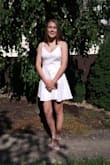 Love this dress! Bought this dress in a small. I normally wear a size 4-6. Fit perfectly...its so simple and pretty. - Susan N.