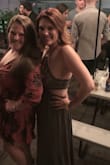 I wore this dress for my birthday and I absolutely love it! There was some slight upper side boob action due to the way the top is cut, but I didn't feel like I was going to fall out. I also surprisingly didn't have to wear a bra, which never happens. The bottom is forgiving in the hips and hid my food baby, but still had a slightly fitted sleek look. Can't wait to wear it again! - Stephanie D.