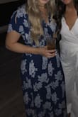 I wore this dress to a summer wedding. I just had a baby two weeks before so I was looking for something that gave me a good shape but was loose enough on my belly. I read reviews saying this ran a little large so I ordered a size down (from what the size chart told me would fit). I'm glad I did. I think when I get back to my pre-pregnancy weight (140) it will be a little big. Hopefully I can still make it work because I love this dress and can get a ton of use out of it. Also, I wore 3 inch heels and the dress was the perfect length. - Haley S.