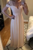 I picked this dress for my bridesmaids and they all love it! Color is extremely flattering for every skin tone, it's romantic and fabric works wonderful when you move!! 
There's literally nothing better at this price point with that amazing quality. 

Highly recommend! - Malgorzata S.
