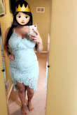 So, I was a little skeptical on ordering this dress because of my chest size, I'm a 34 DDD. Once I tried it on I was so happy! It didn't make my chest look too big like I thought it would. This dress fits like a glove! I'm going to be wearing it for my engagement pictures. - Ruby R.