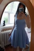 I purchased a bridesmaid dress at Lulus and decided to grab a few more items, and was tempted to grab this but only got it in red. Once I saw the red and tried it on, I decided I wanted this one as well. The color is so pretty, and the dress is such good quality and cut. I feel like this dress is perfect for so many different occasions, and I will wear it both casually and for events. It is absolutely beautiful. It feels like a dress Cinderella would wear. - V. R.